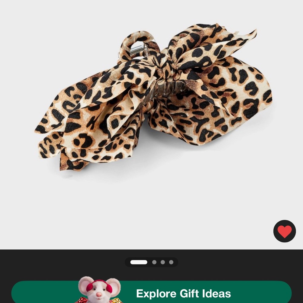 Wild Fable Leopard Print Hair Bow
